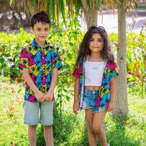 Tropical print shirt